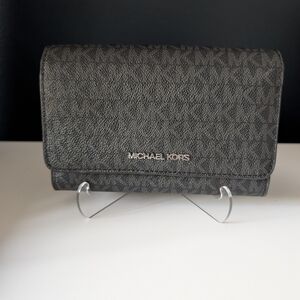 Michael Kors Signature Logo Wallet in Coated Canvas